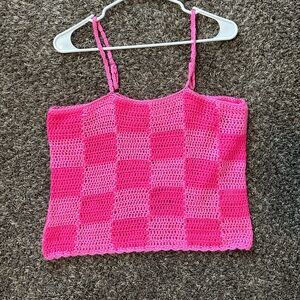 Pink lilly tank- runs small- size xl